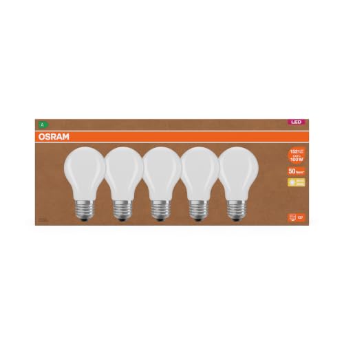 Thumbnail 3 de Osram Hocheffiziente LED-Lampen, 5er Vorteilspack, E27, 2700K warmweiß – ersetzt 100W Glühbirnen