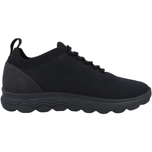Detalle de Geox U Spherica A para hombre en azul (Navy/Dk Avio), con cierre de cordones y suela de caucho