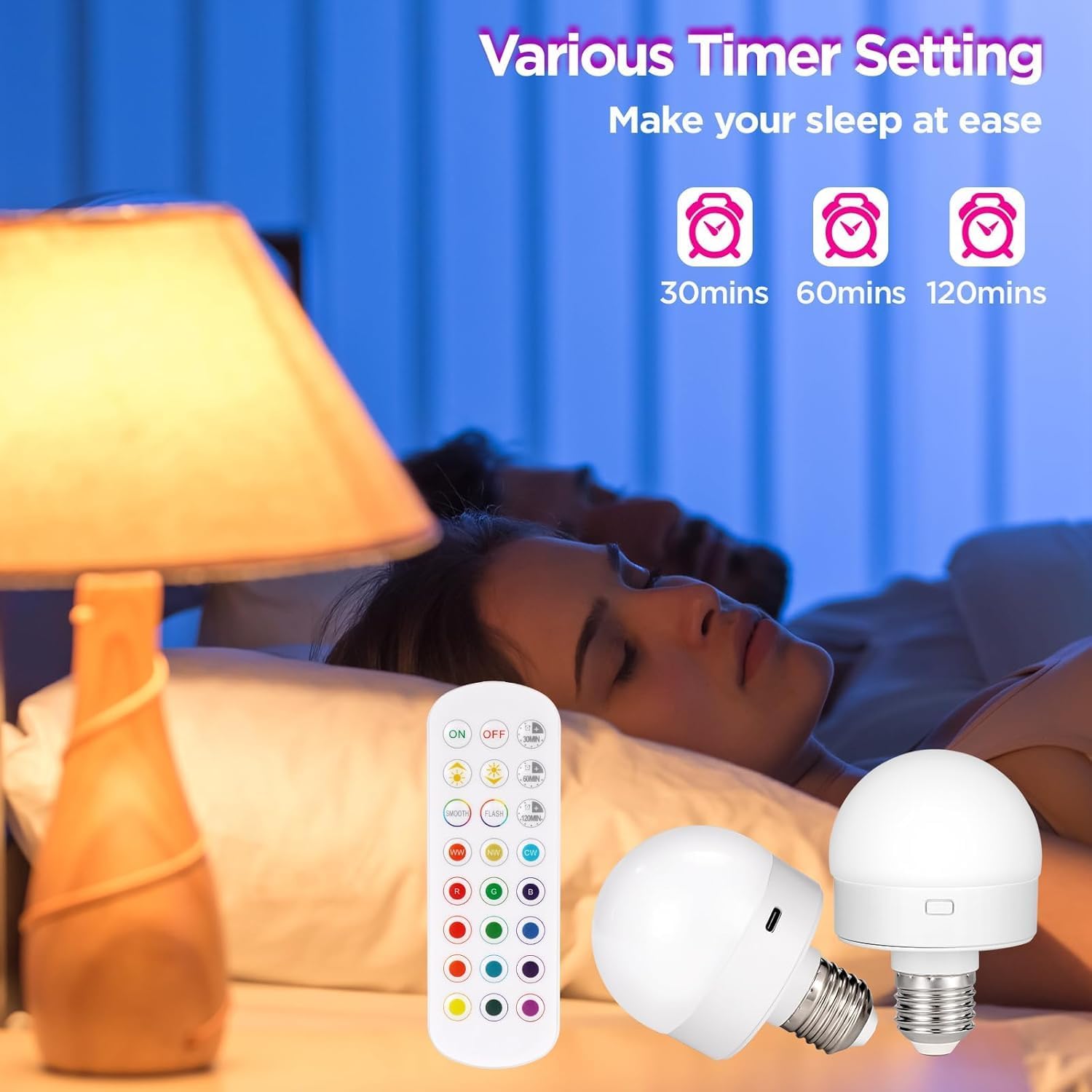 Thumbnail 6 de Yochoice Rechargeable Light Bulbs, 2-Pack