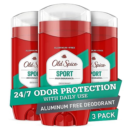 Detalle de Old Spice Aluminum Free Deodorant for Men, High Endurance, Sport Scent — 3 x 3.0 oz