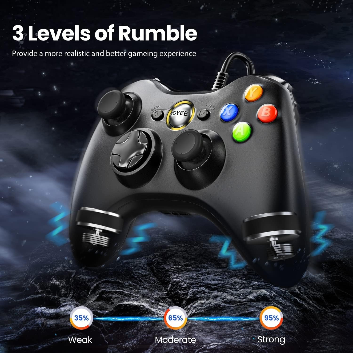 Detalle de VOYEE PC Controller Wired for Xbox 360