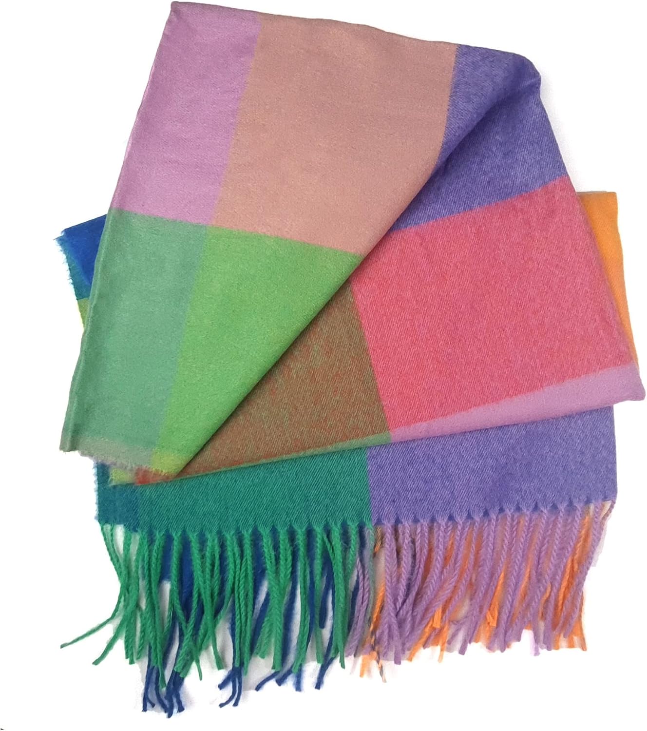Detalle de GLORIS Schal warm XXL – warmer kariertes Schal-Design aus Polyester im Kaschmir-Look