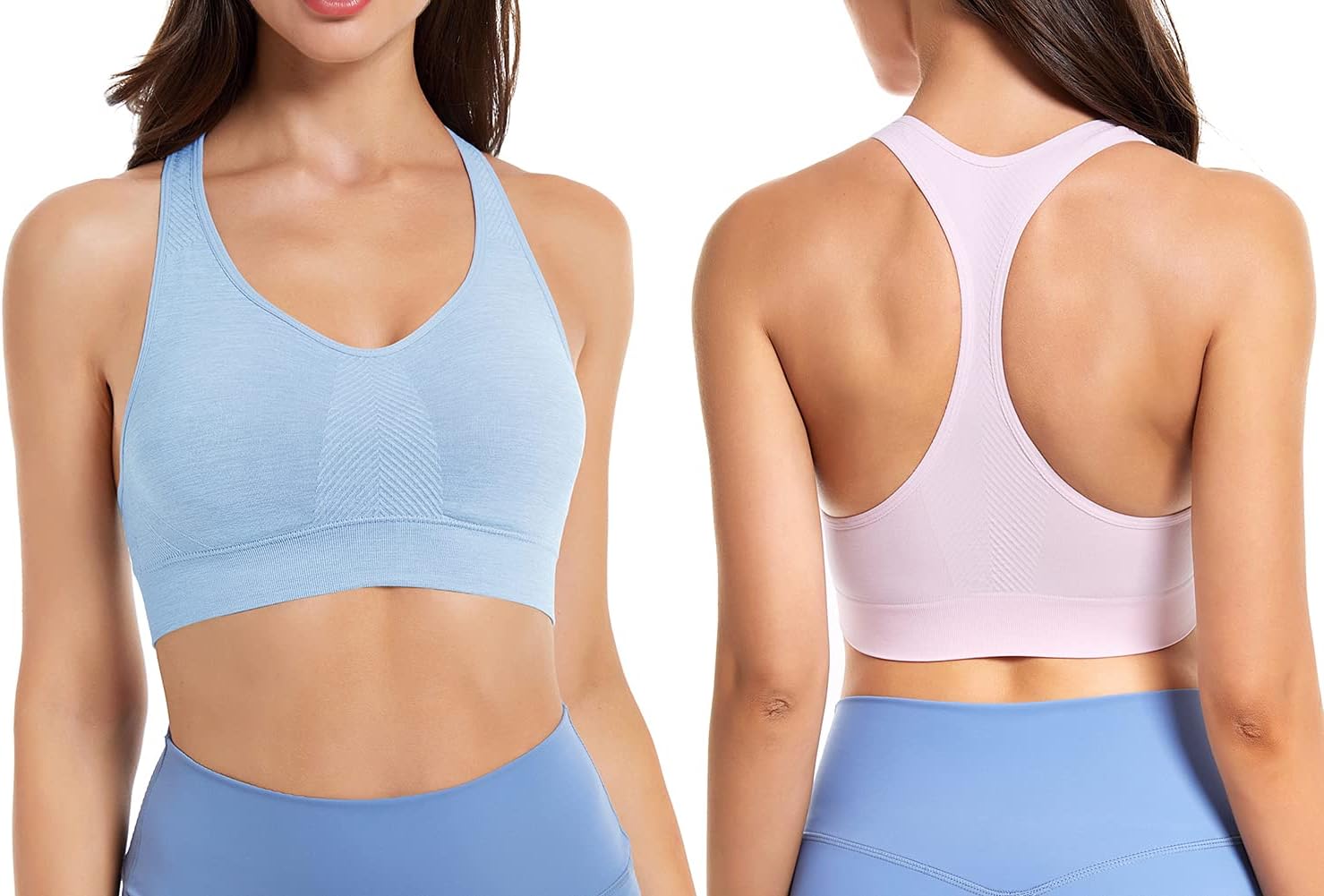 Detalle de SEGRILA Women’s Sports Bras Multipack: Padded Racerback for Light to Medium Impact Workouts