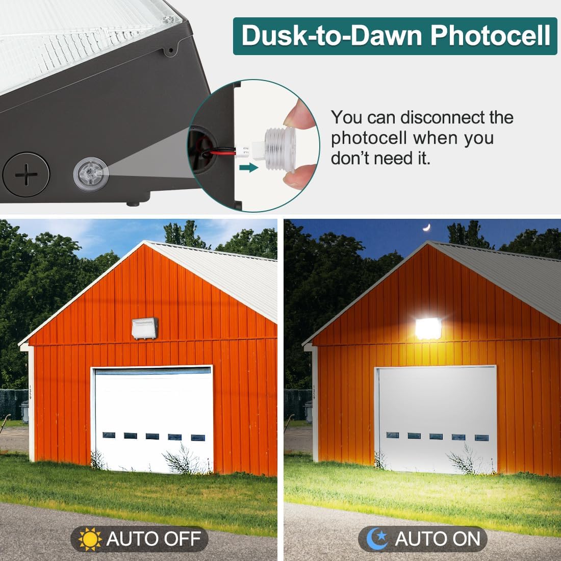 Detalle de kadision Kadision-WP-120B-277-50K-P LED Wall Pack, 120W, 13,200 lm