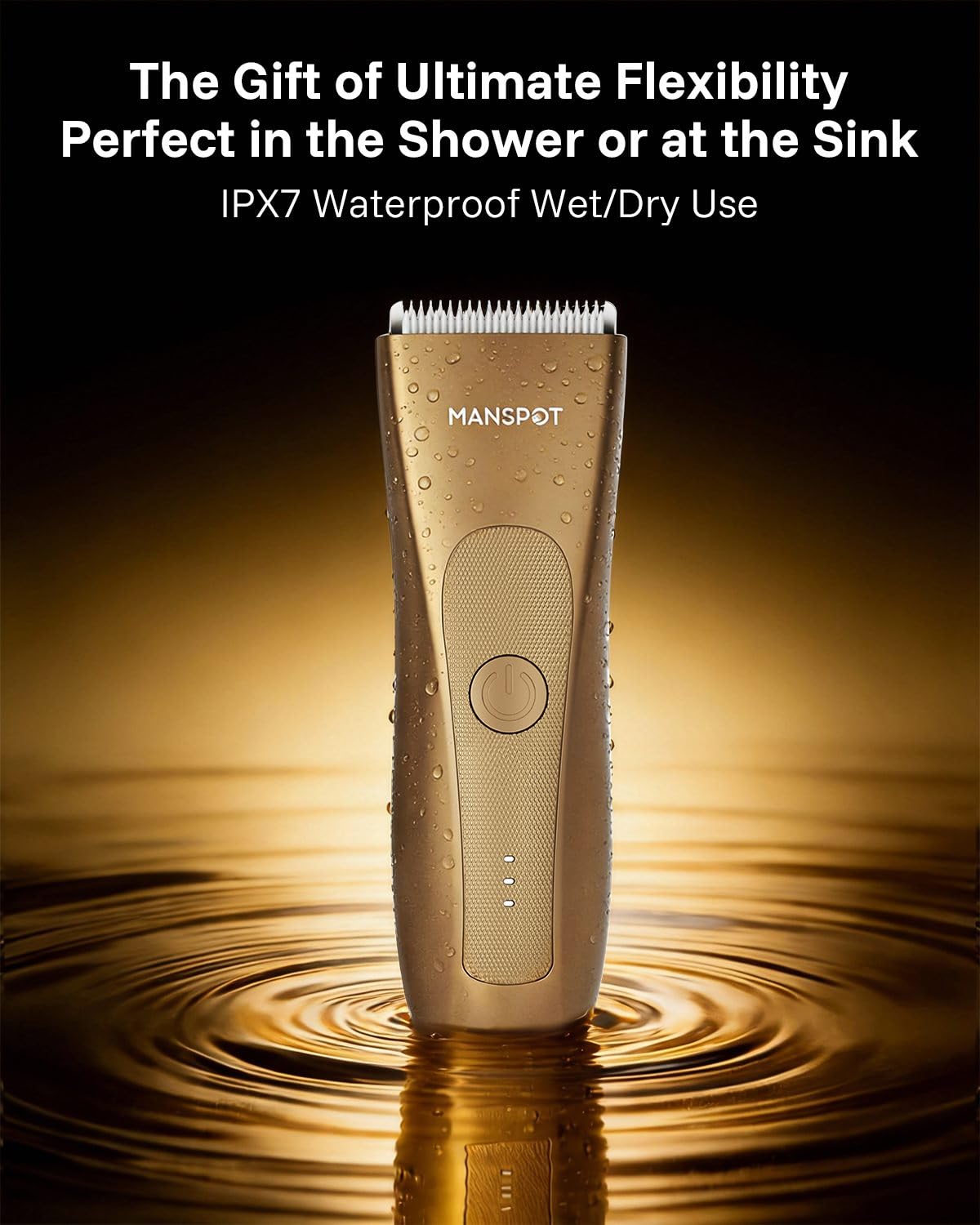 Thumbnail 5 de MANSPOT Manscape grooming trimmer for men (gold) — hair trimmer & shaver for groin, pubic, and more