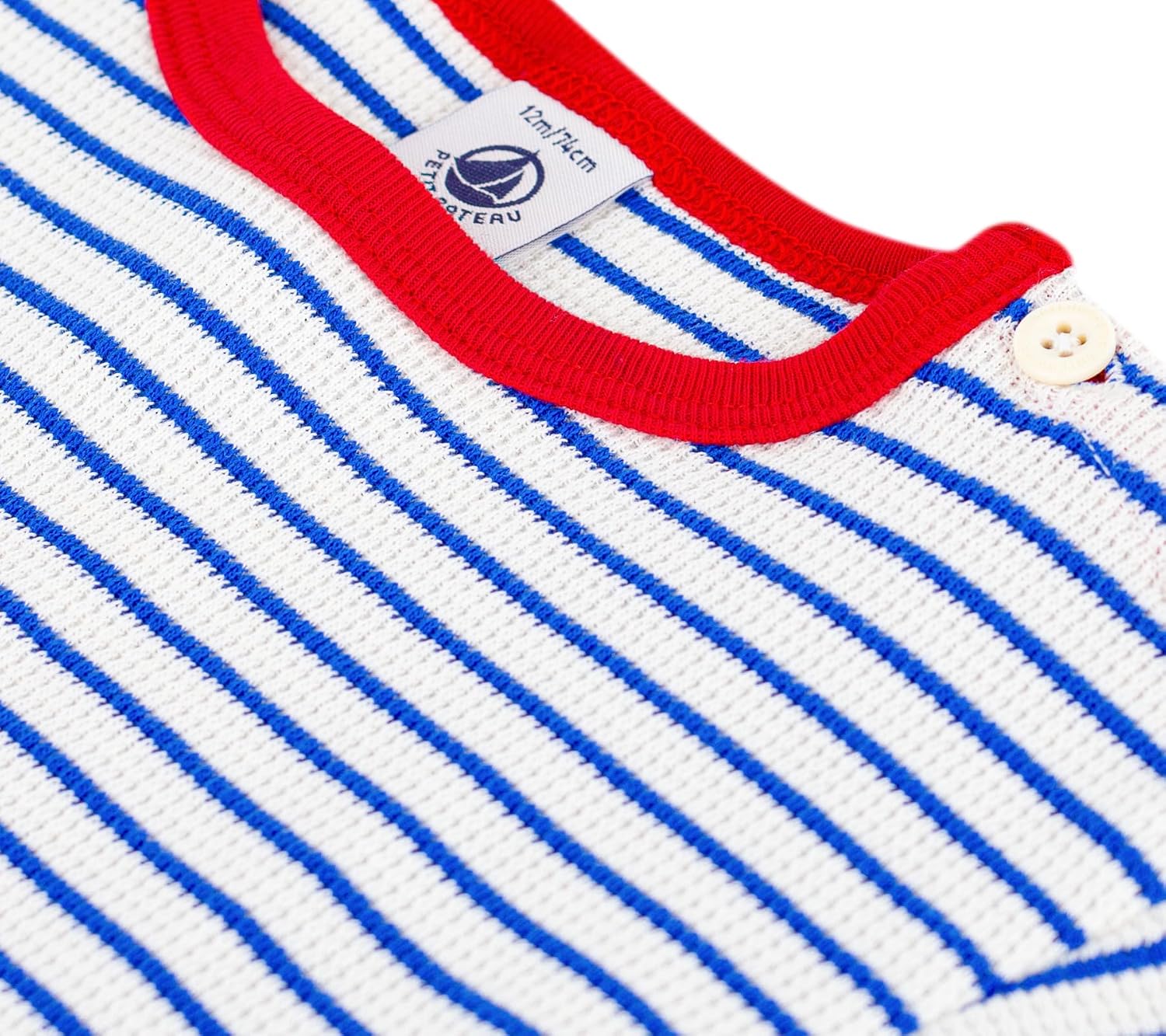 Detalle 1 de Petit Bateau A0fpm Abbigliamento Giorno Bimbo 0-24: maglietta a nido d'ape