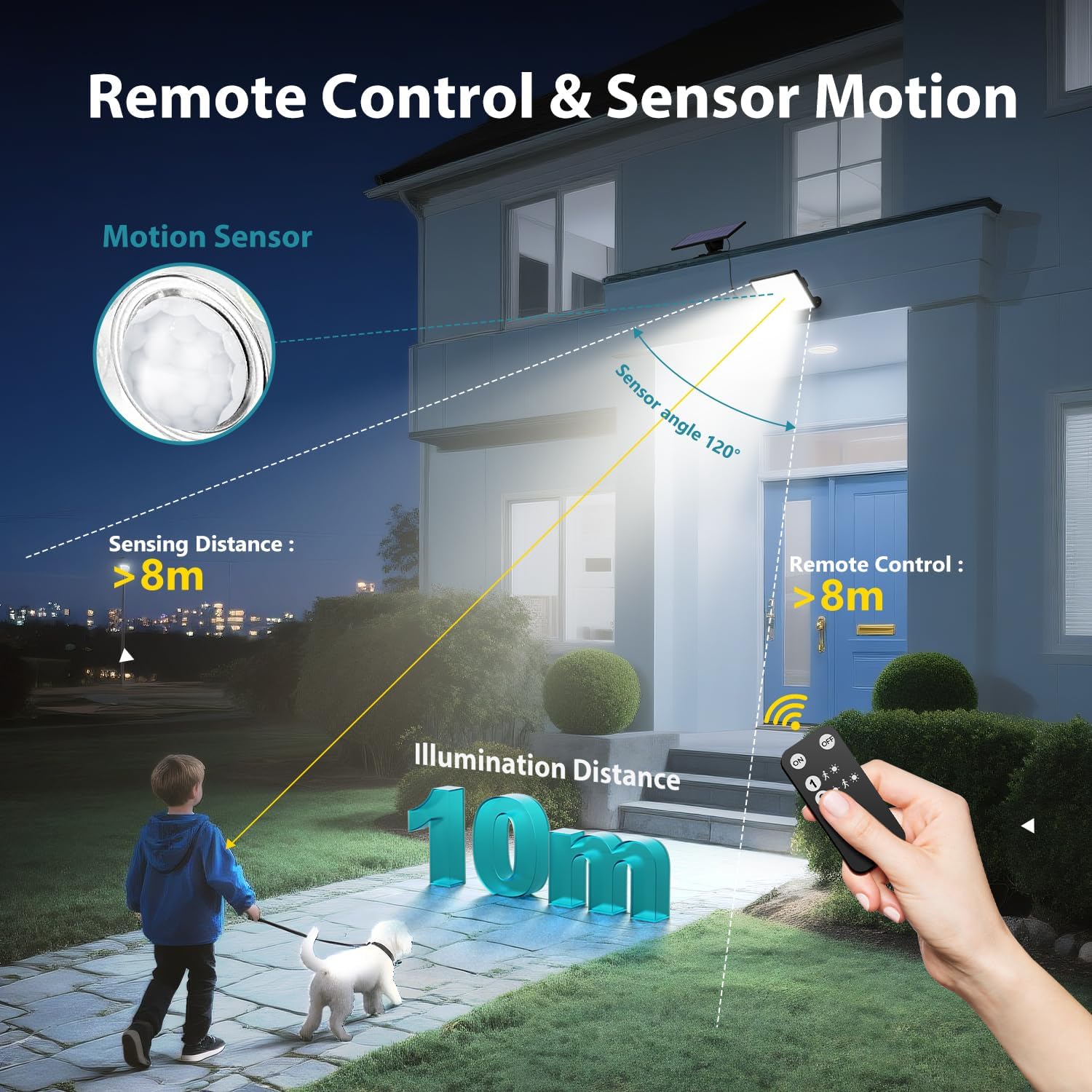 Detalle de Kolpop Solar Security Lights 2-pack for garden