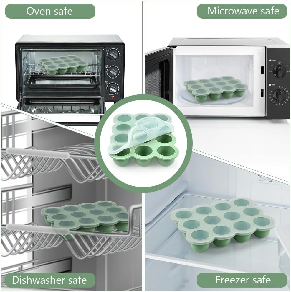 Detalle 2 de Aolso baby food freezer tray 12-grid
