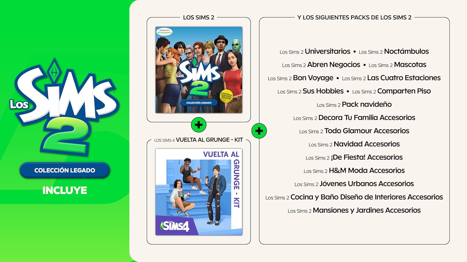 Detalle 2 de Los Sims 2 Colección Legado PCWin 25 GB