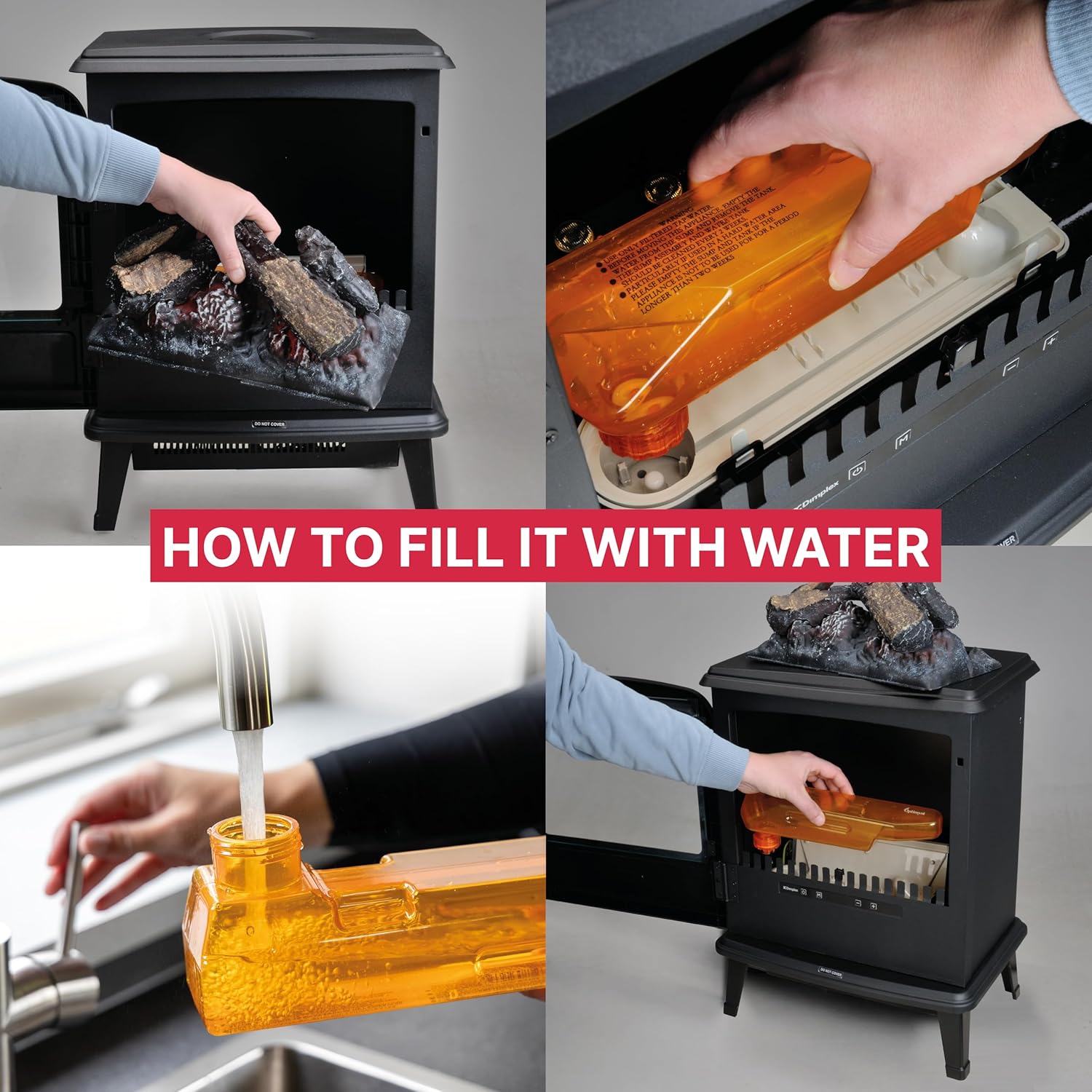 Thumbnail 6 de Dimplex Evandale Optimyst 2000W electric stove