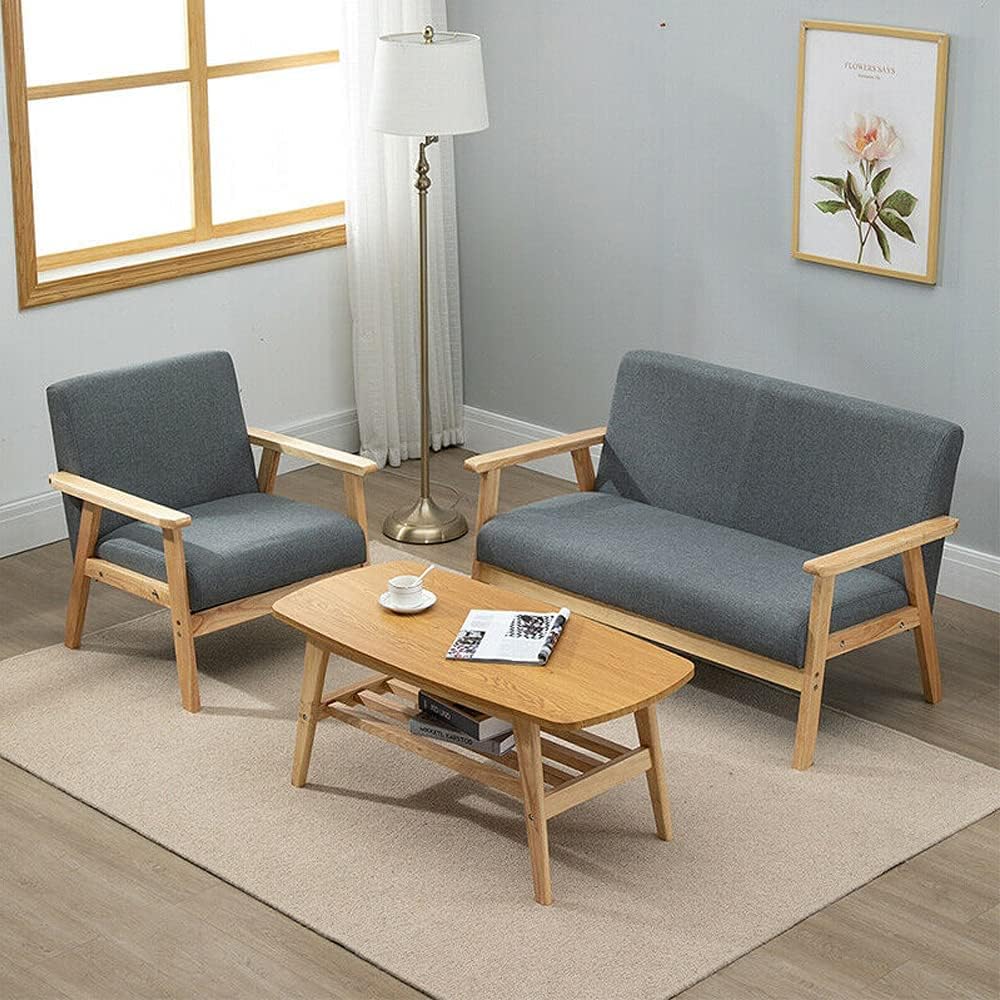 Thumbnail 5 de Dripex Divano 2 posti in tessuto grigio scuro – design scandinavo salvaspazio