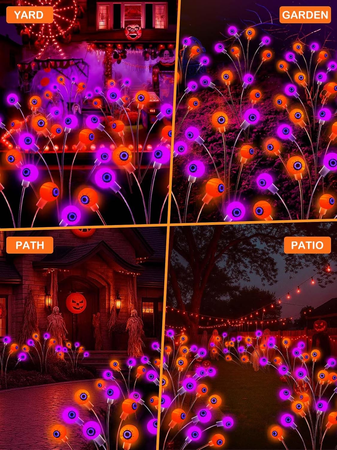 Thumbnail 6 de Solar Halloween Eyeball Lights, 6-Pack
