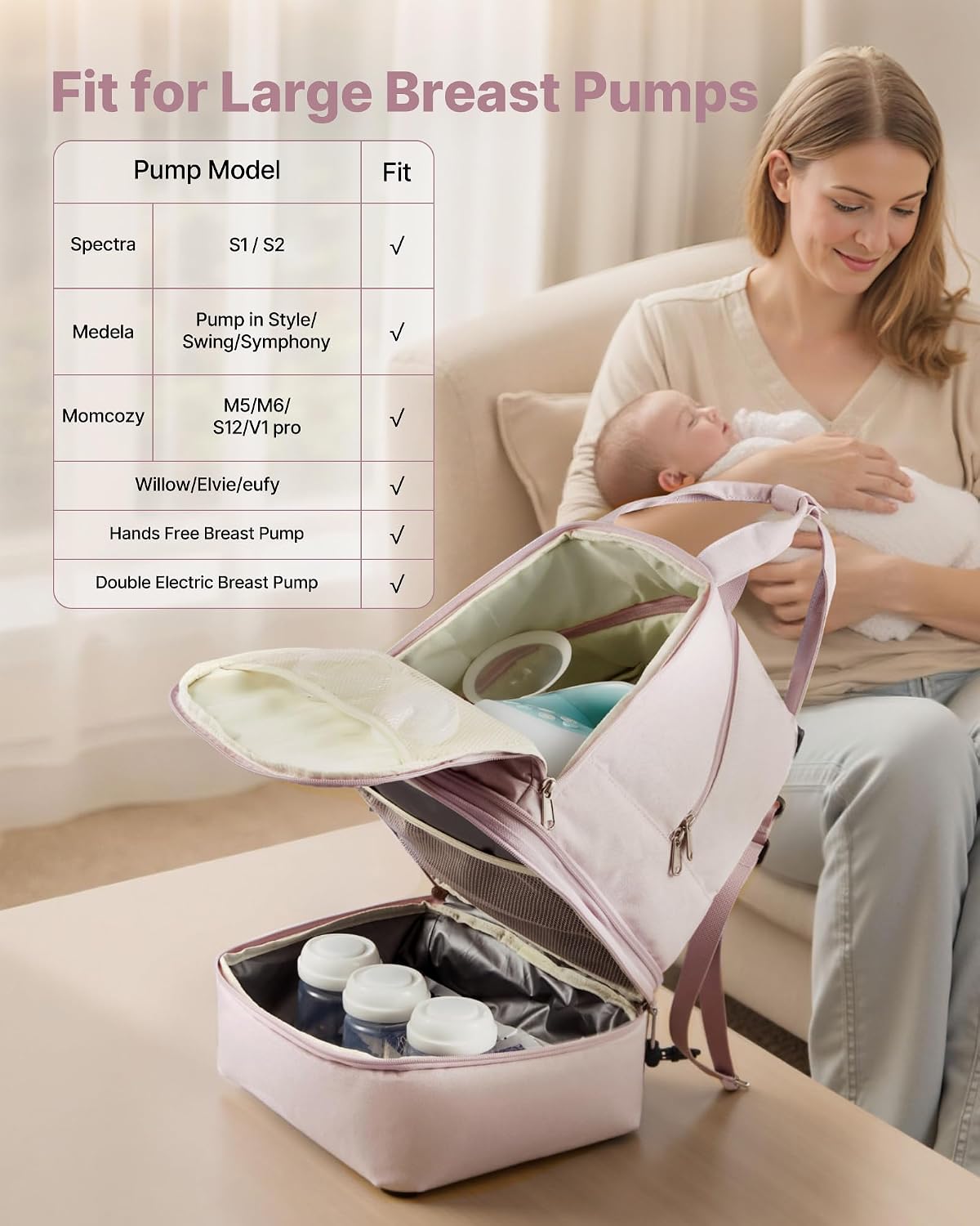 Detalle de VEVOR Breast Pump Backpack