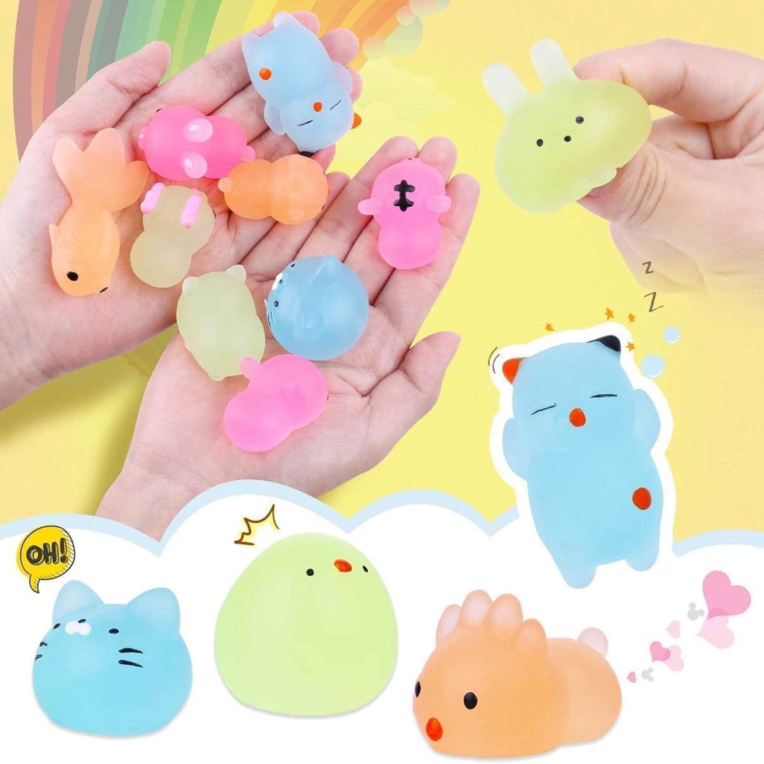 Thumbnail 3 de 100-Piece Mochi Squishy Stress Relief Toys