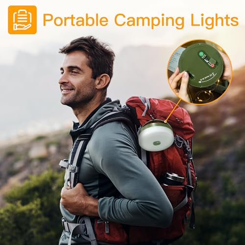 Thumbnail 7 de Ollny Camping String Lights 10M 100 LEDs, 2 in 1 Rechargeable Fairy Light