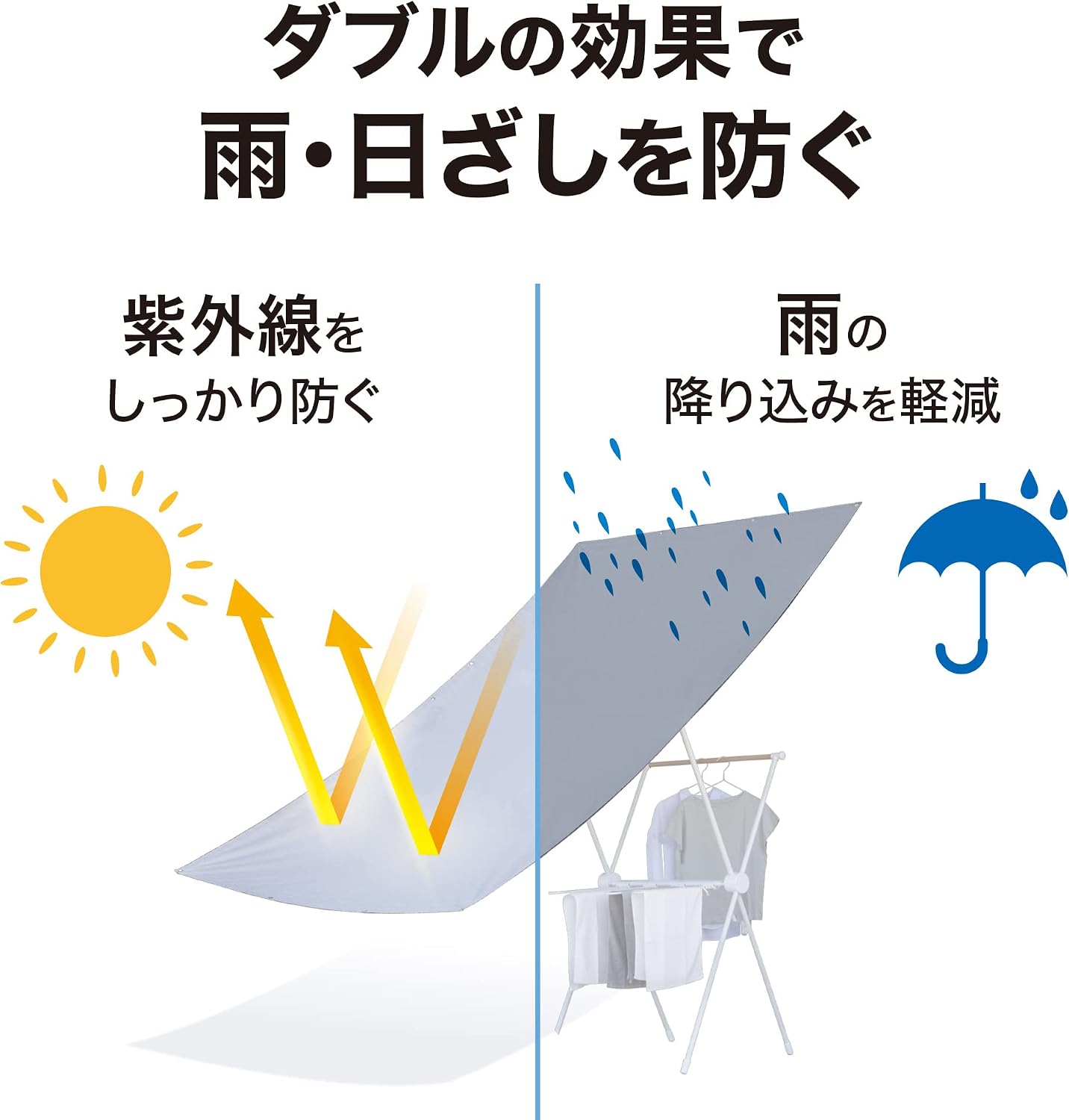 Detalle de タカショー CLS-20LGW 雨よけシェード 1.8×2m 撥水加工・ライトグレー