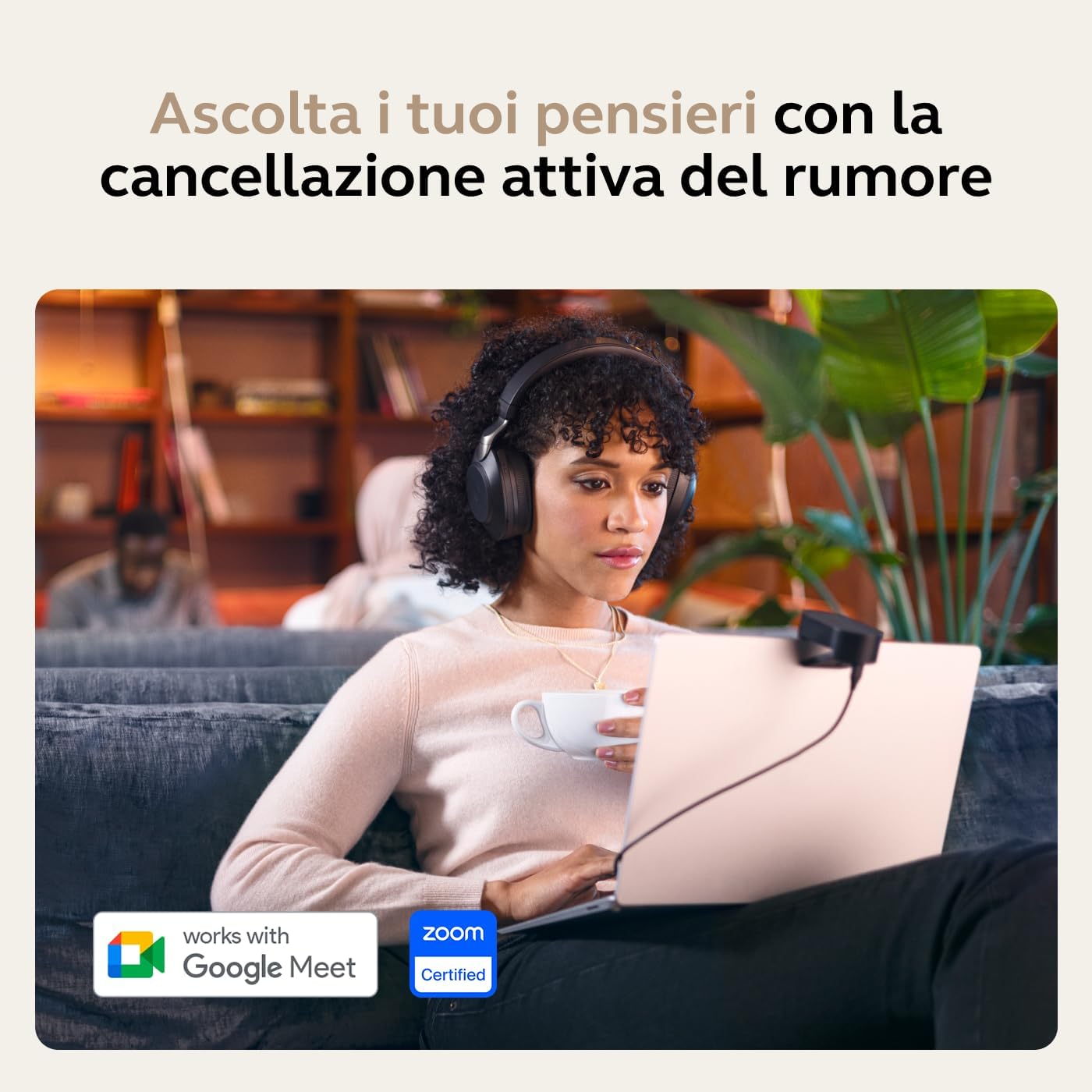 Thumbnail 2 de Jabra Evolve2 85 Wireless con cancellazione del rumore e supporto di ricarica (Nero)