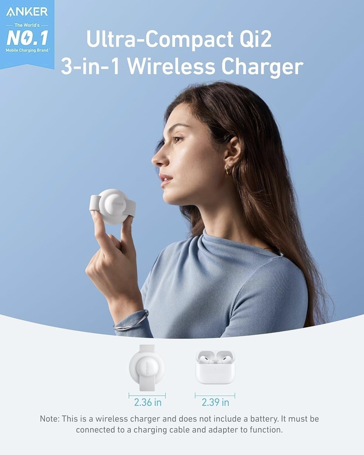 Thumbnail 1 de Anker MagSafe Compatible 3-in-1 Wireless Charging Station
