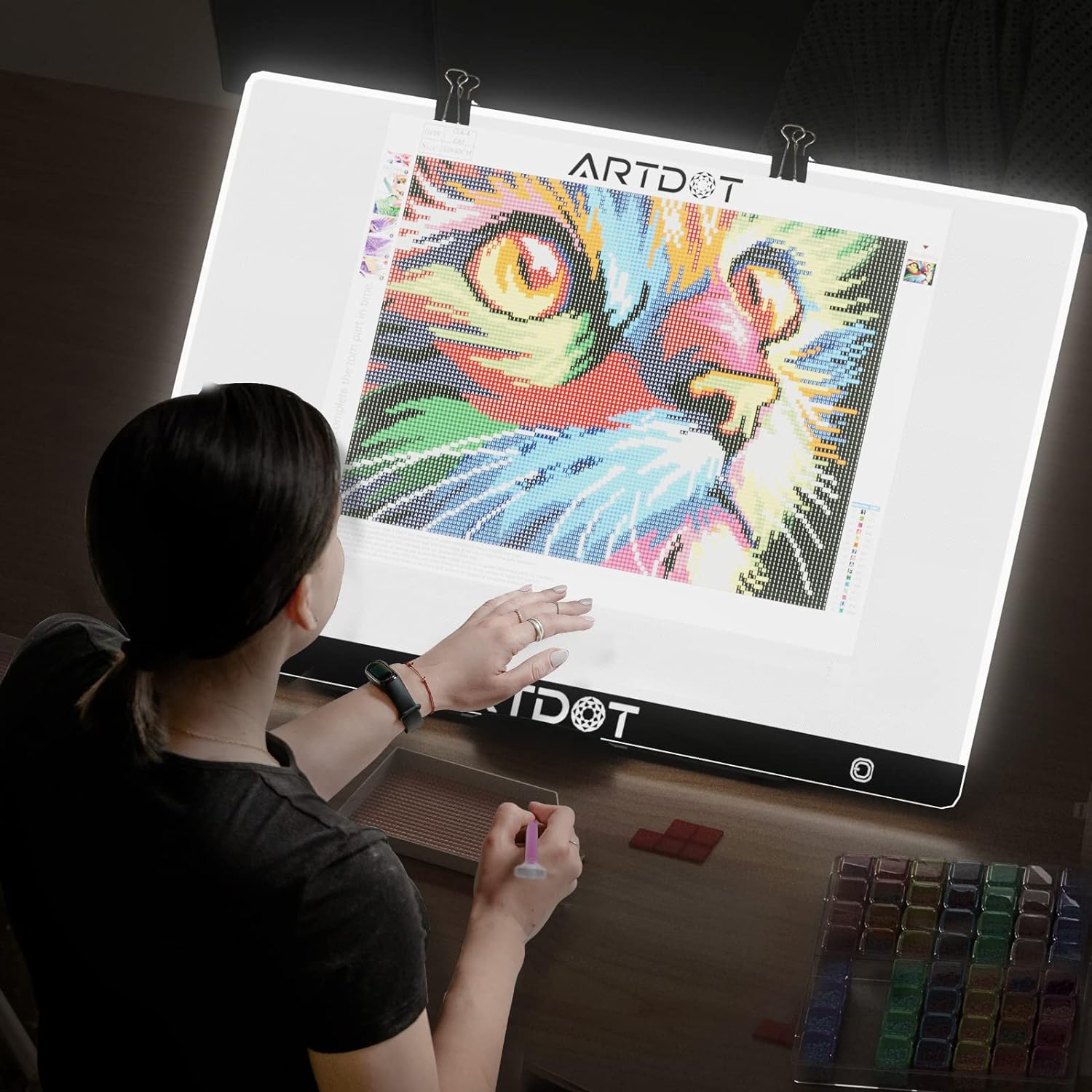 Thumbnail 6 de ARTDOT Leuchttisch A2 4 mm für Diamond Painting