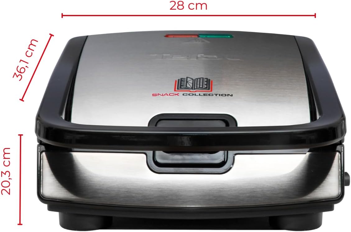 Thumbnail 6 de Tefal Snack Collection Sandwich- und Waffelmaker SW852D (700 W) mit antihaftbeschichteten Platten