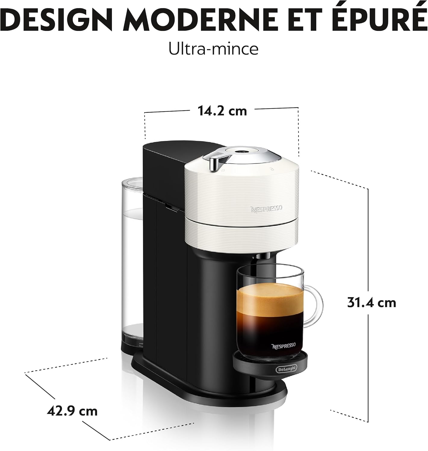 Thumbnail 4 de Nespresso De'Longhi Vertuo Next Blanc – Machine à Café Vertuo avec Centrifusion