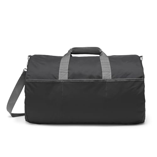 Imagen de Amazon Essentials Macuto de Lona, Bolsa de Viaje/Almacenaje Grande y Plegable con Bolsillos con Cremallera, 50,8cm, Capacidad de 13,6kg, Negro en OfertitasTOP