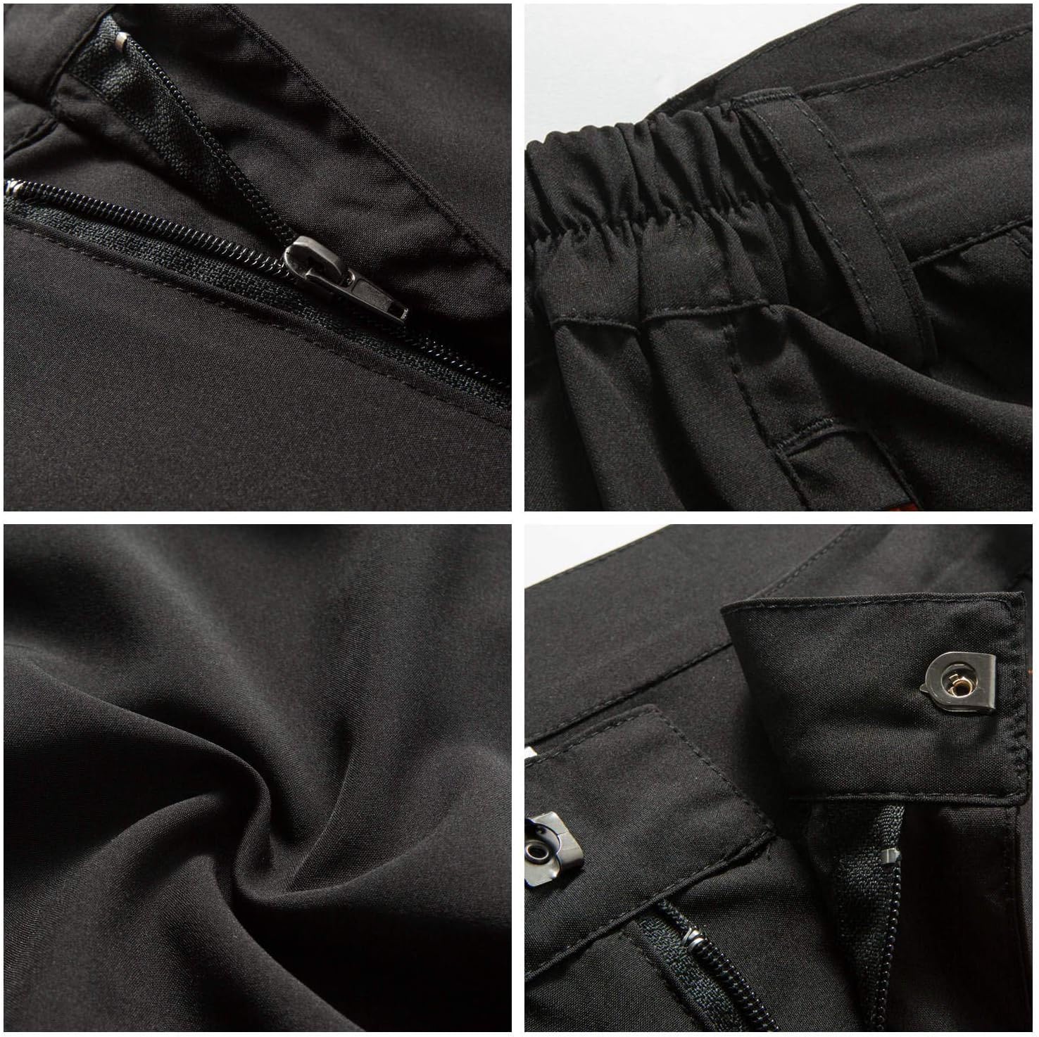 Detalle 2 de TBMPOY Men's Lightweight Hiking Pants, Quick-Dry, Water-Resistant, Zipper Pockets