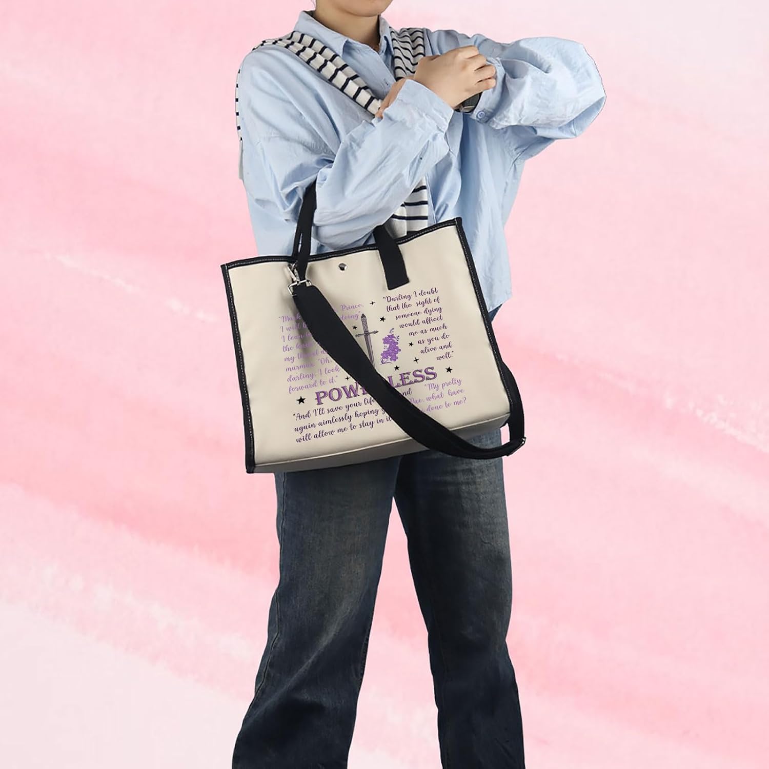 Thumbnail 2 de Powerless Tote Bag – Gift Edition for Book Lovers