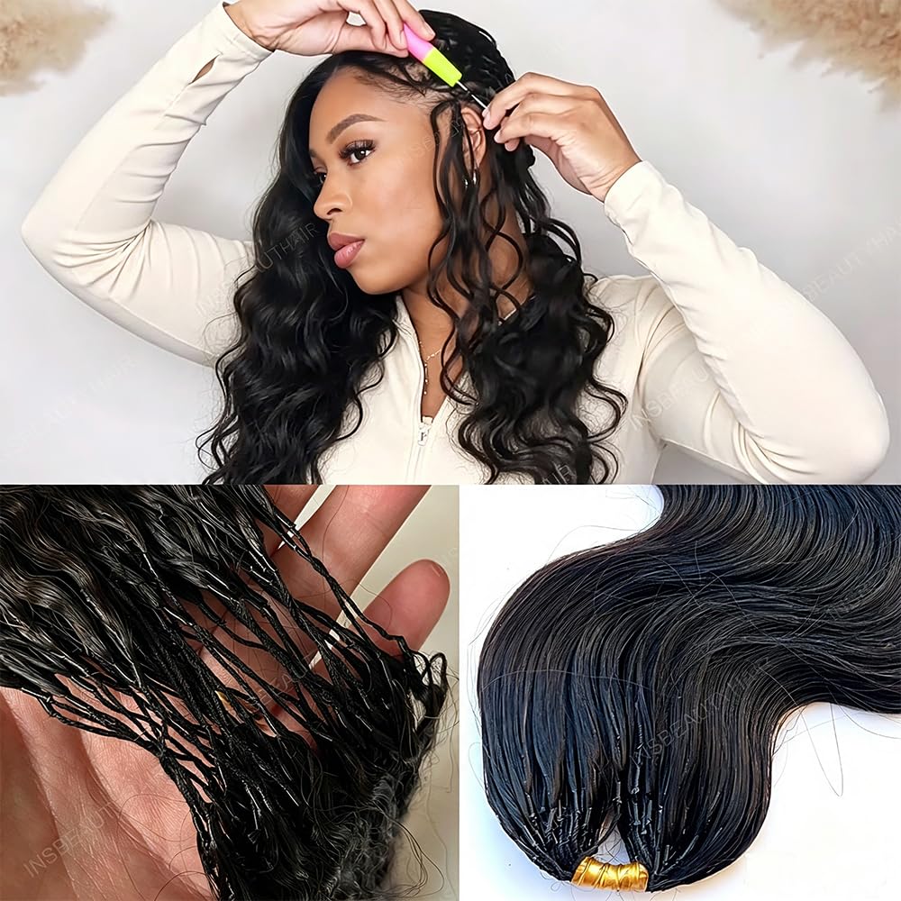 Detalle de Human Hair Crochet Extensions, 22-Inch