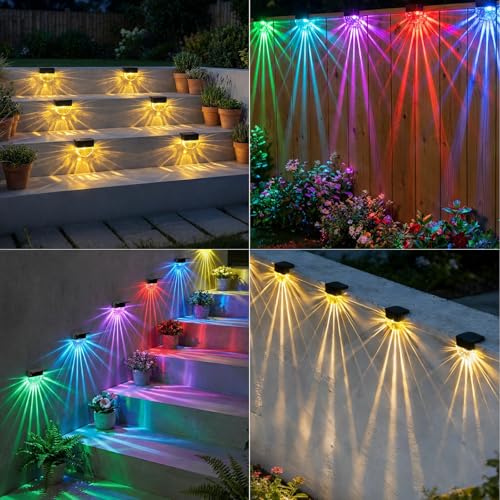 Detalle de FIFlying Luces Solares Led Exterior Jardin (6 Piezas) – IP65, 3 Modos y Auto ON/OFF