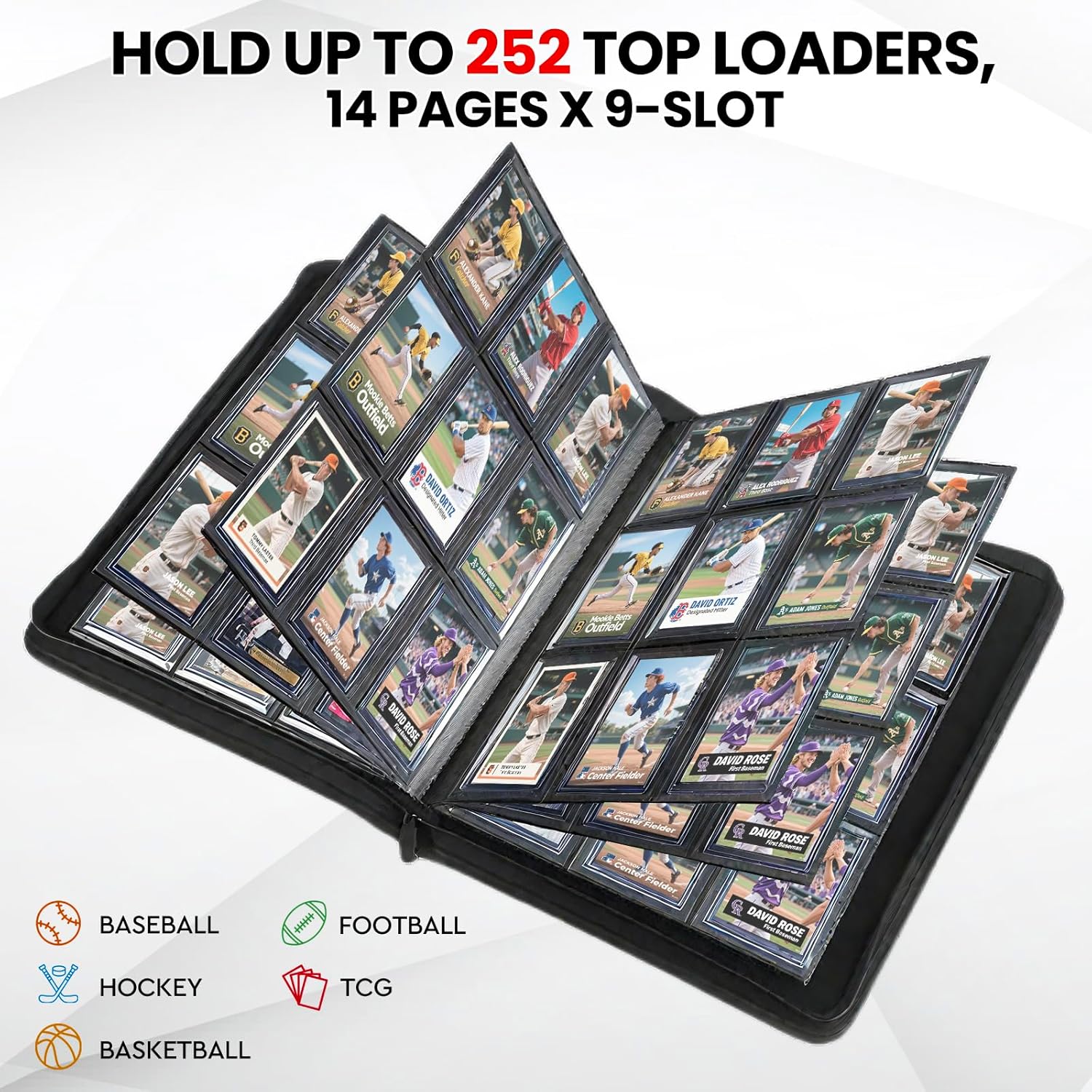 Thumbnail 3 de MIXPOET Top Loader Album für 252 Karten 📚