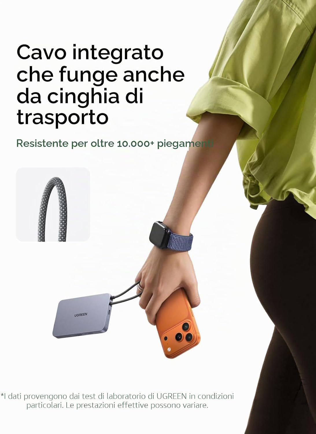Thumbnail 4 de UGREEN MagFlow Air Qi2 15W batteria esterna magnetica 10.000 mAh con MagSafe e USB-C PD 30W (MagFlow Air) — grigio