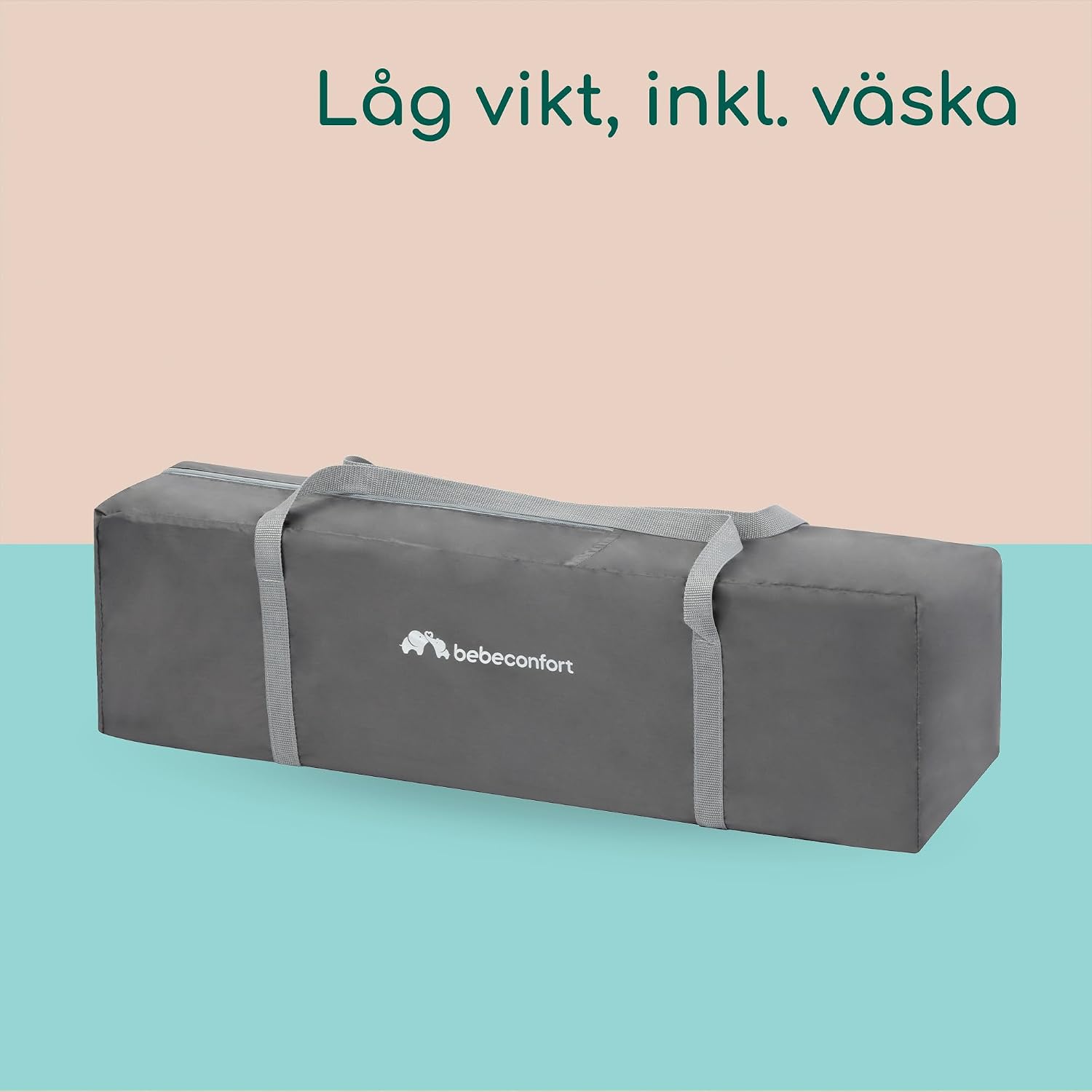 Detalle 1 de Bebeconfort Soft Dreams resesäng 60 × 120 cm med skummadrass, Grey Mist
