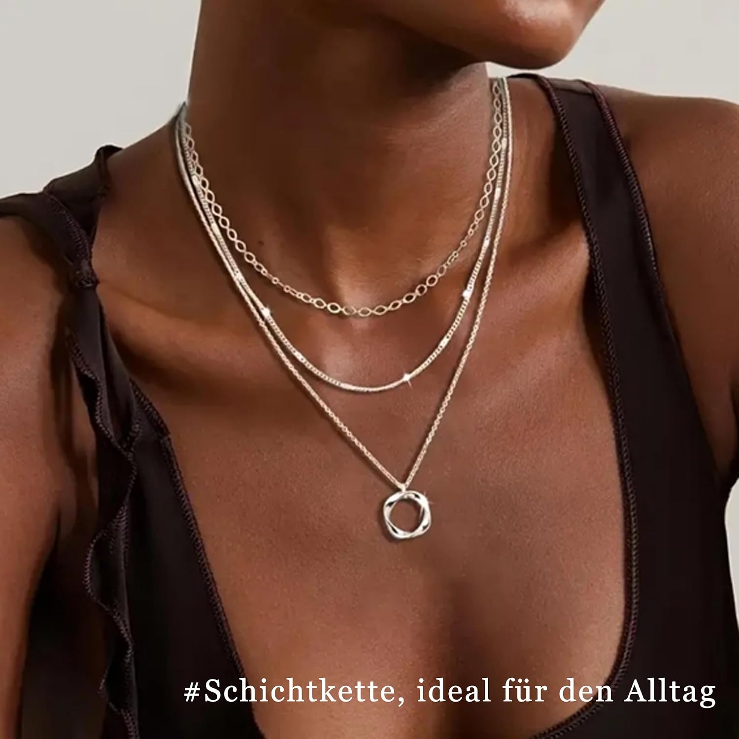 Thumbnail 4 de FENNELISA Halskette Damen 3er Set Silber 925