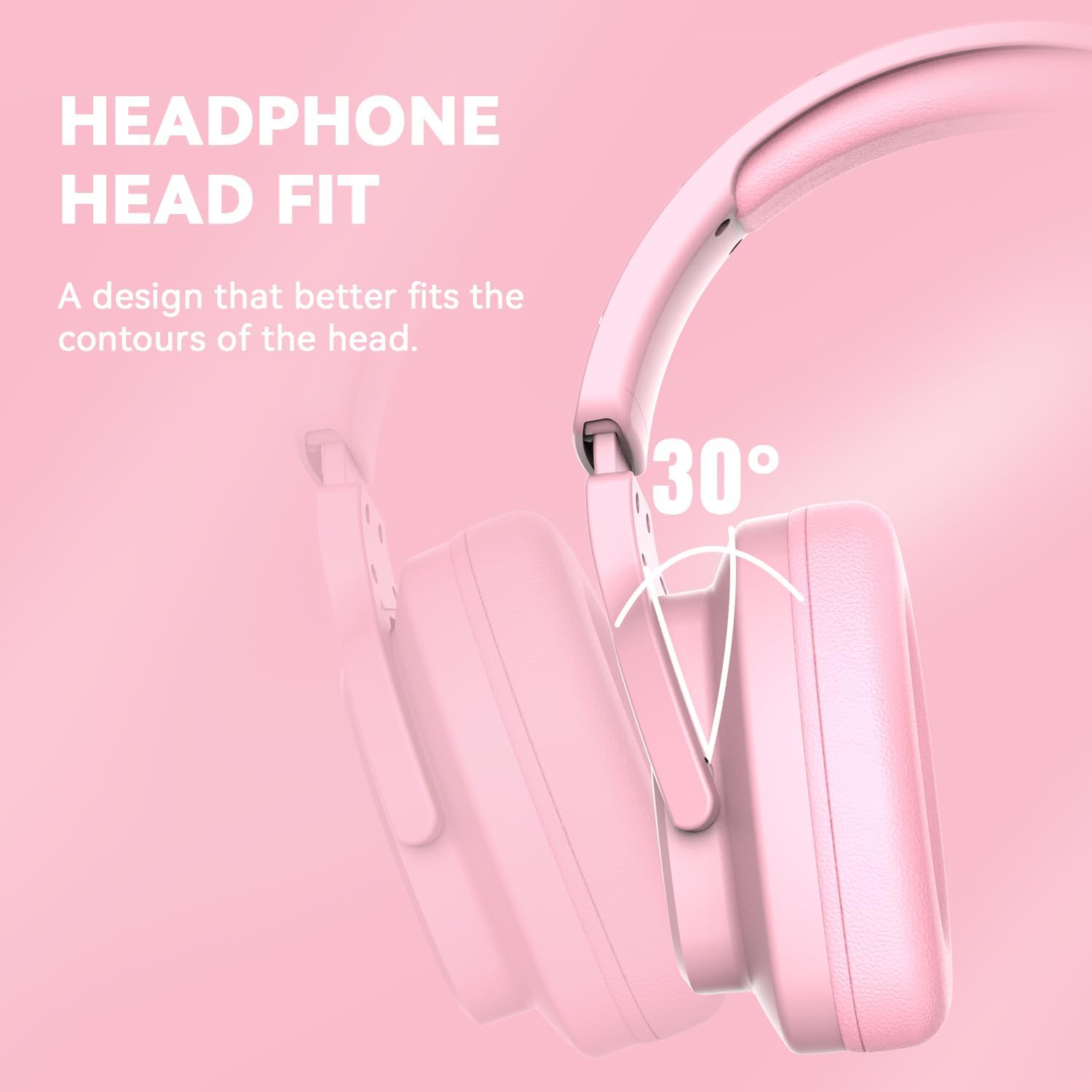 Detalle 2 de Jimonyer Gaming Headset for PC, PS4, PS5, Xbox One, Xbox Series, and Switch (3.5mm) — Pink with RGB, Stereo Surround & Noise-Canceling Mic
