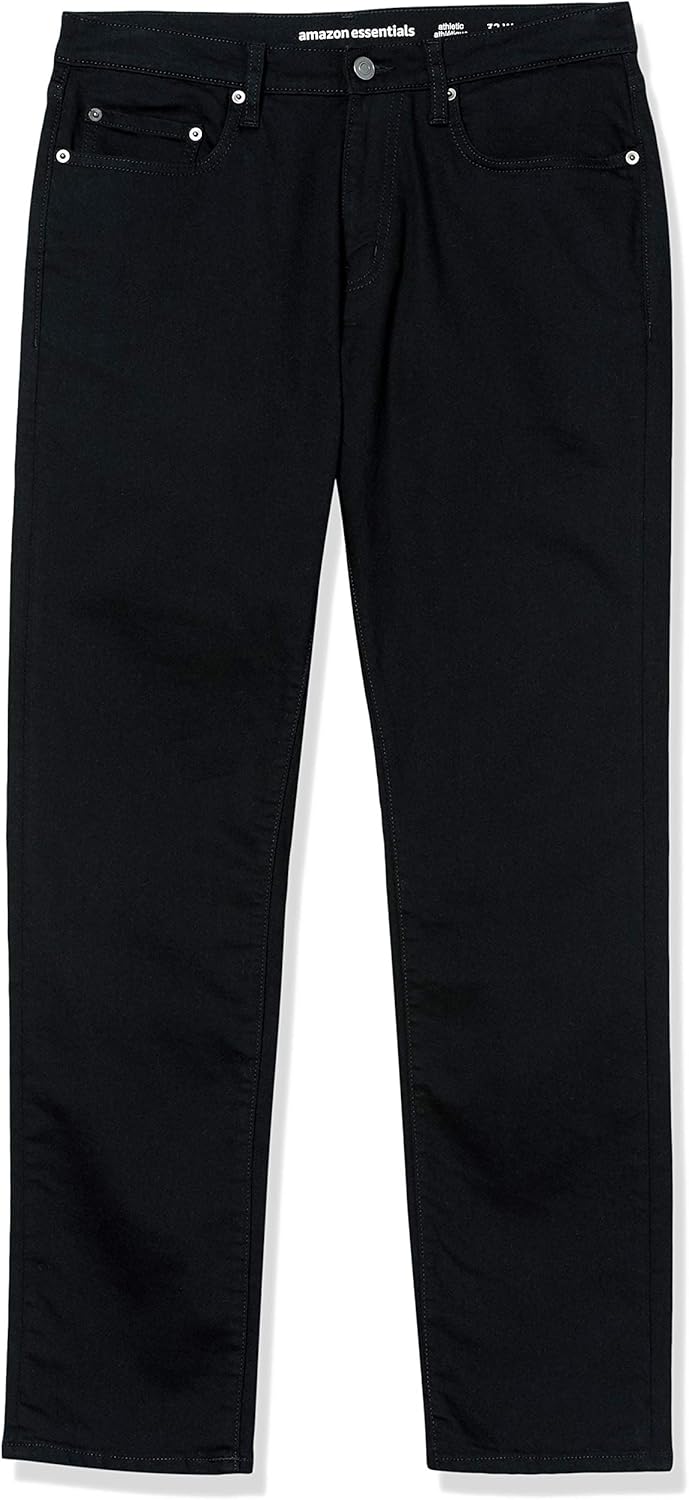 Thumbnail 4 de Amazon Essentials Homme Jean Extensible à Coupe Athlétique – Couleurs indigo et unies