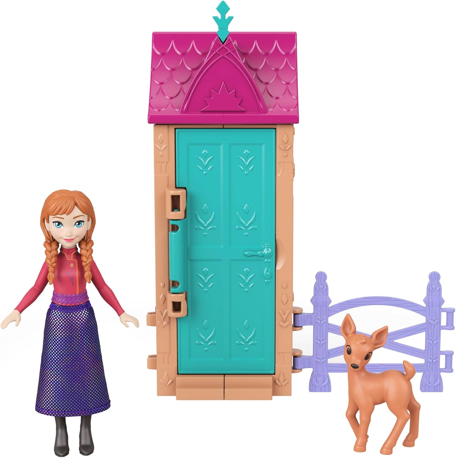 Thumbnail 3 de Mattel Disney Frozen Arendelle Village Surprise Playset with Anna or Elsa Small Doll and Village Accessories (JFG24)