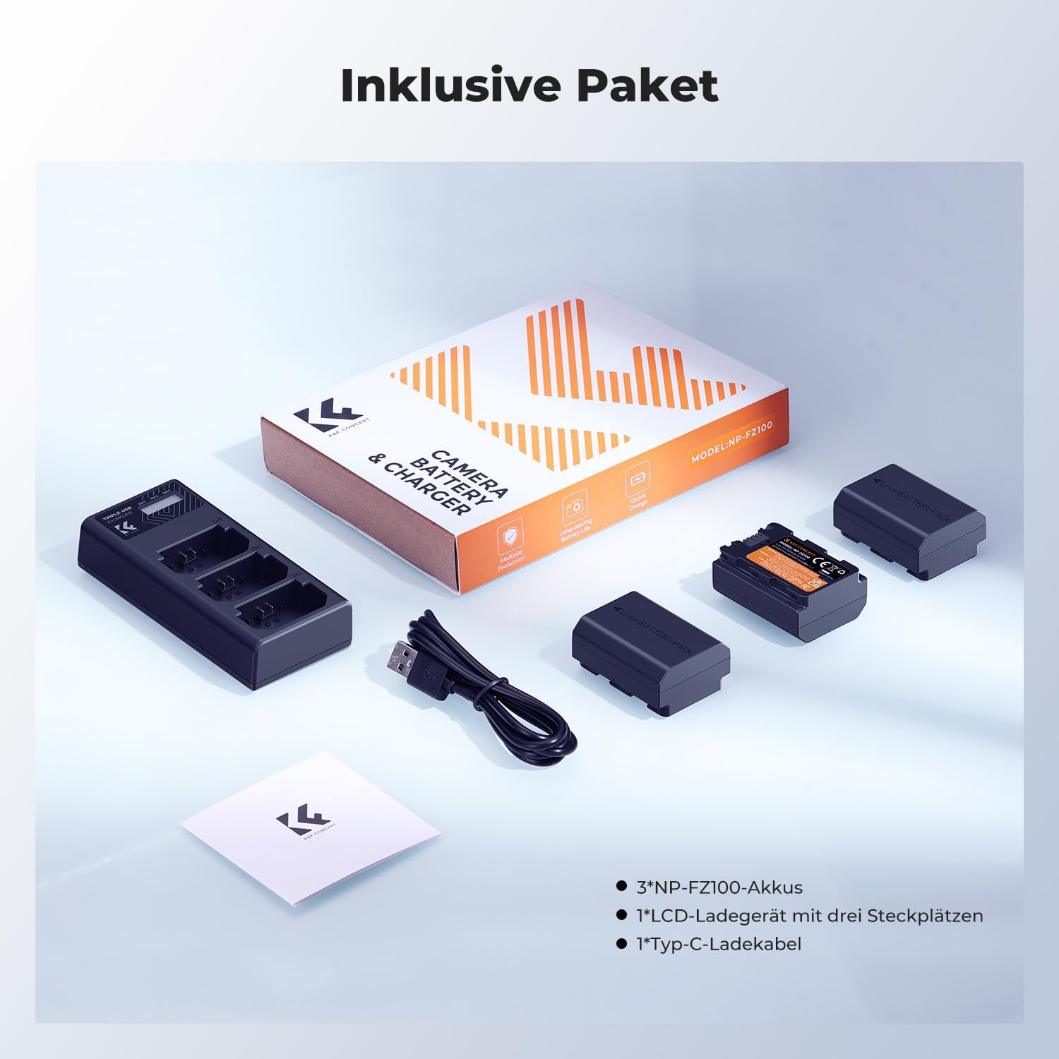 Thumbnail 6 de K&F CONCEPT NP-FZ100 2280mAh Akkupack