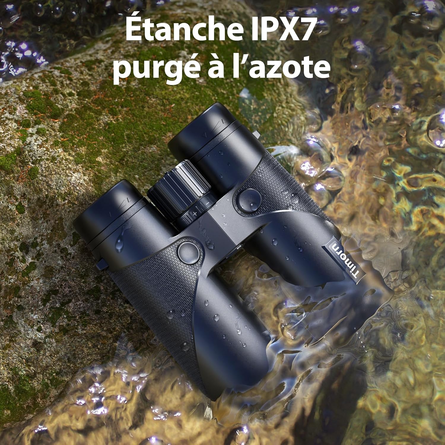 Thumbnail 5 de Jumelles 10x42 étanches Timorn HD avec prisme toit BAK4, adaptateur smartphone et trépied