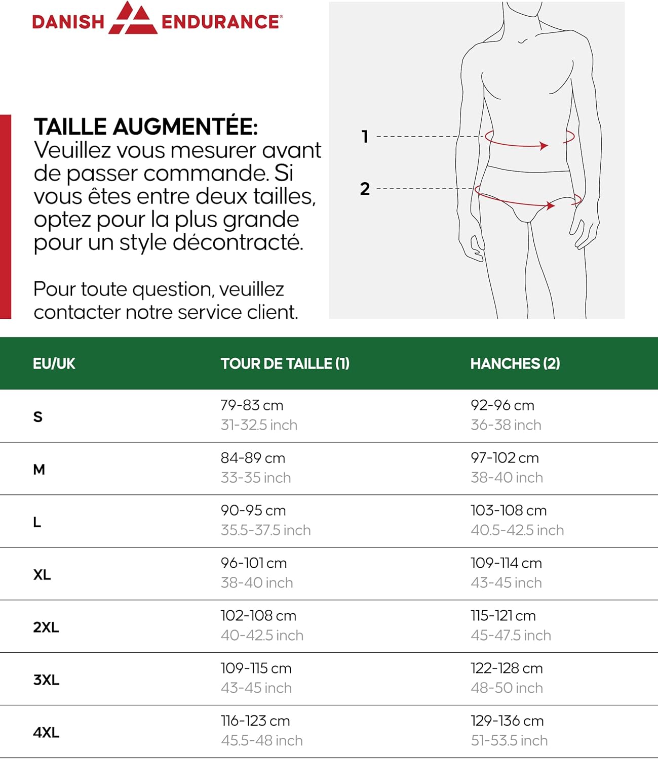 Thumbnail 5 de Boxers tissés en 100% coton bio Danish Endurance (pack de 4 ou 6) – coupe ample et confortable