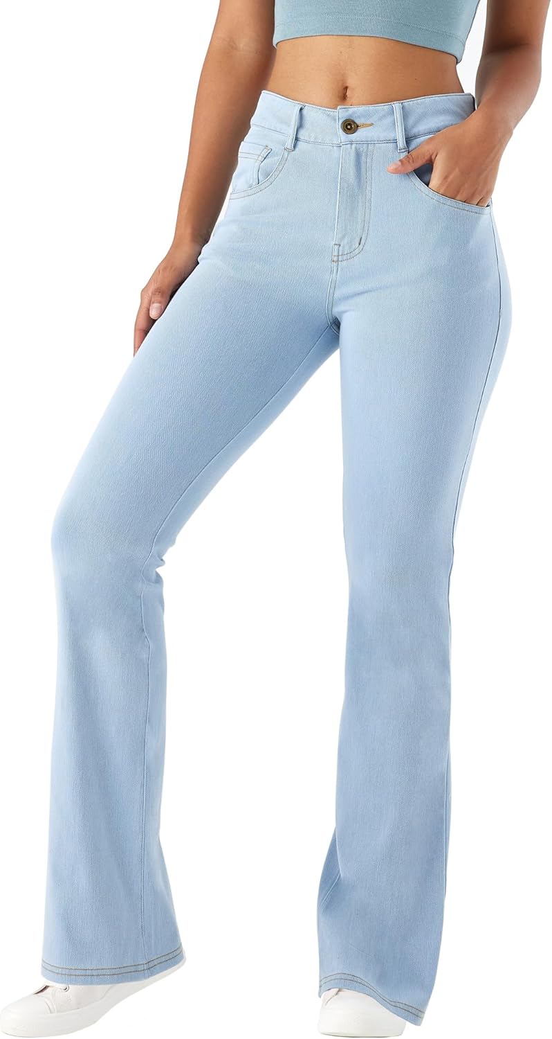 Thumbnail 6 de LaiEr Women's High Stretch Yoga Jeans: Skinny with Hip Lifting & Zipper Pockets