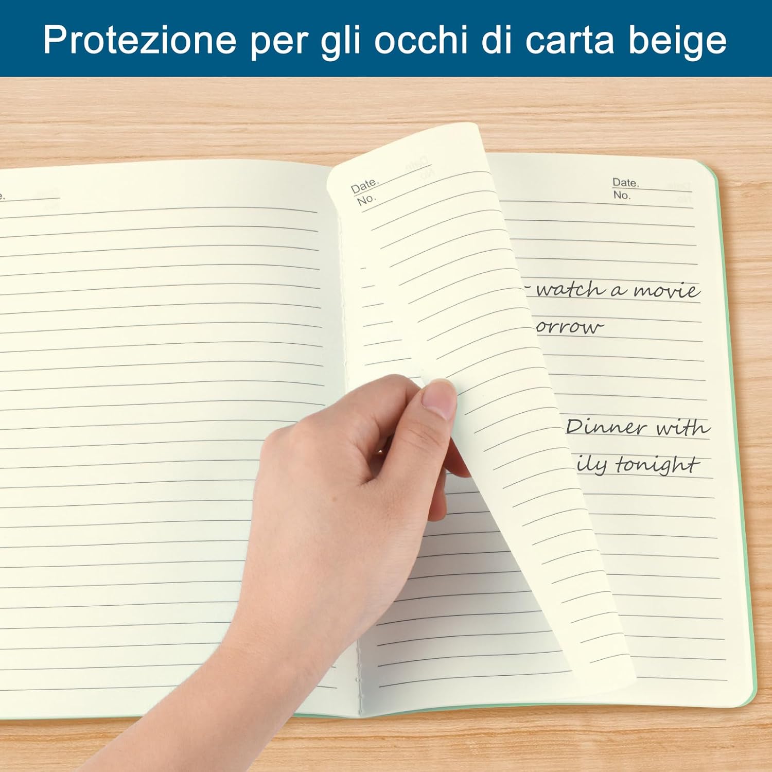 Detalle de ZCZN Quaderno Appunti A5 – Confezione da 12 quaderni, 60 pagine ciascuno