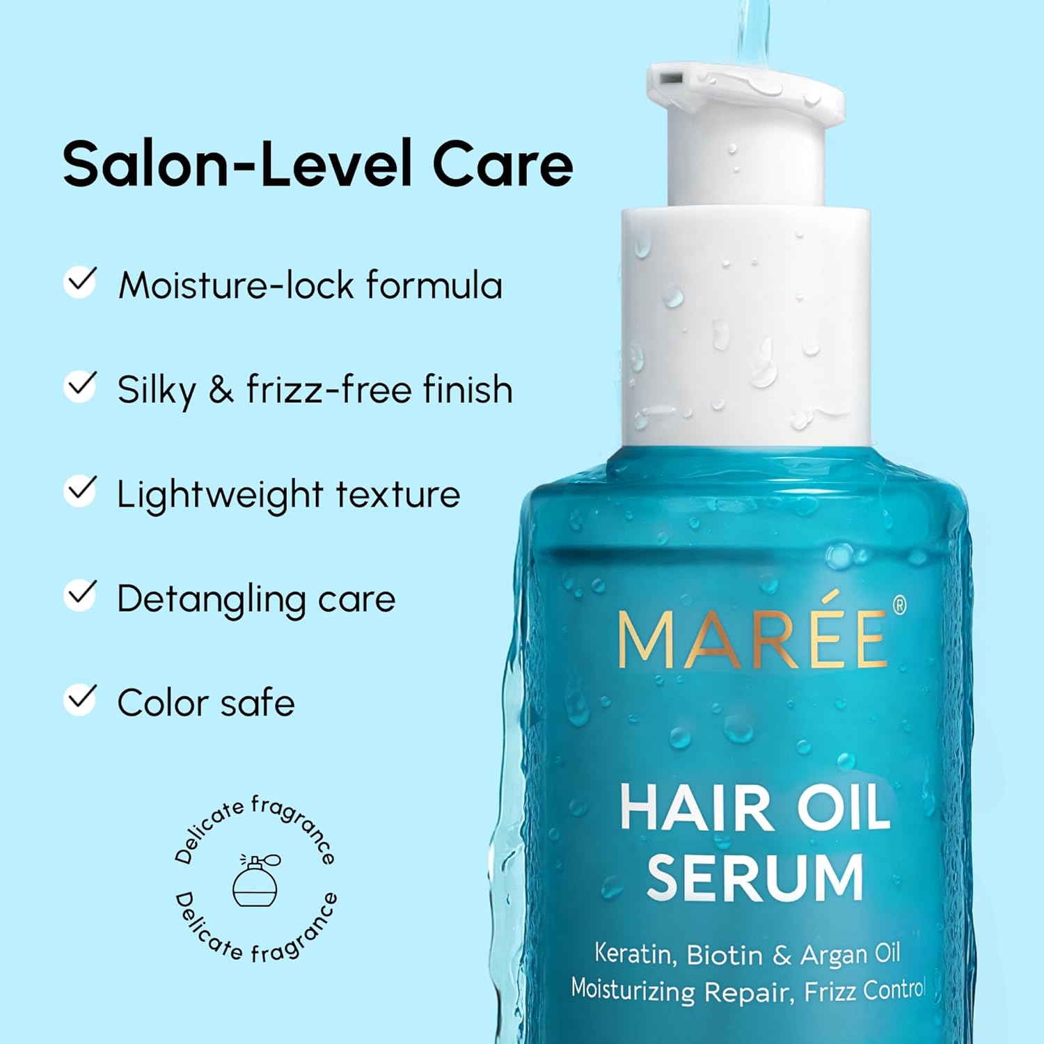 Thumbnail 5 de MAREE Hair Serum with Argan Oil, Keratin & Biotin ⚙