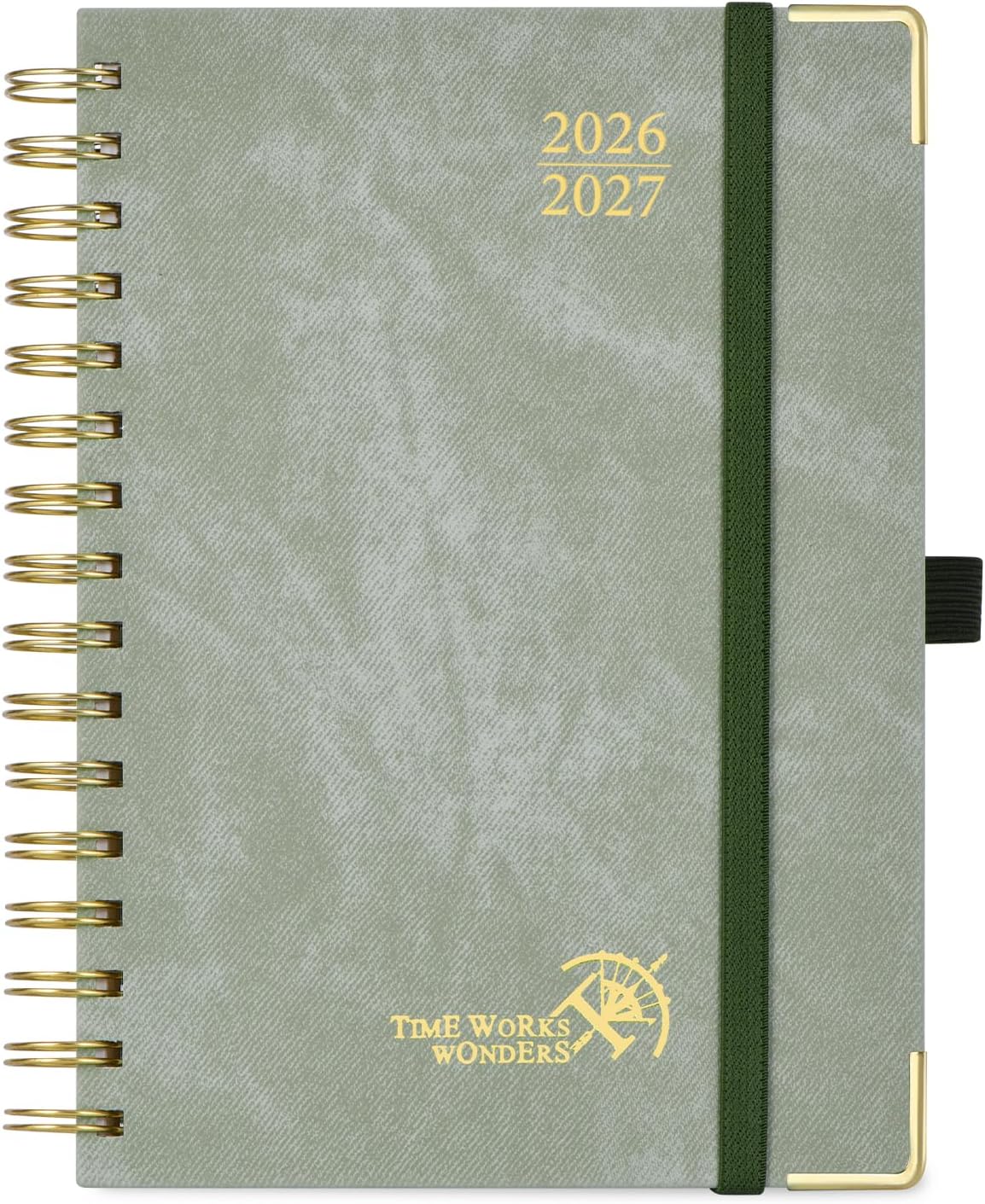 Detalle de PRORUN Agenda del Docente 2026-2027 A5 Spirale: Organizzazione settimanale con copertina rigida PU