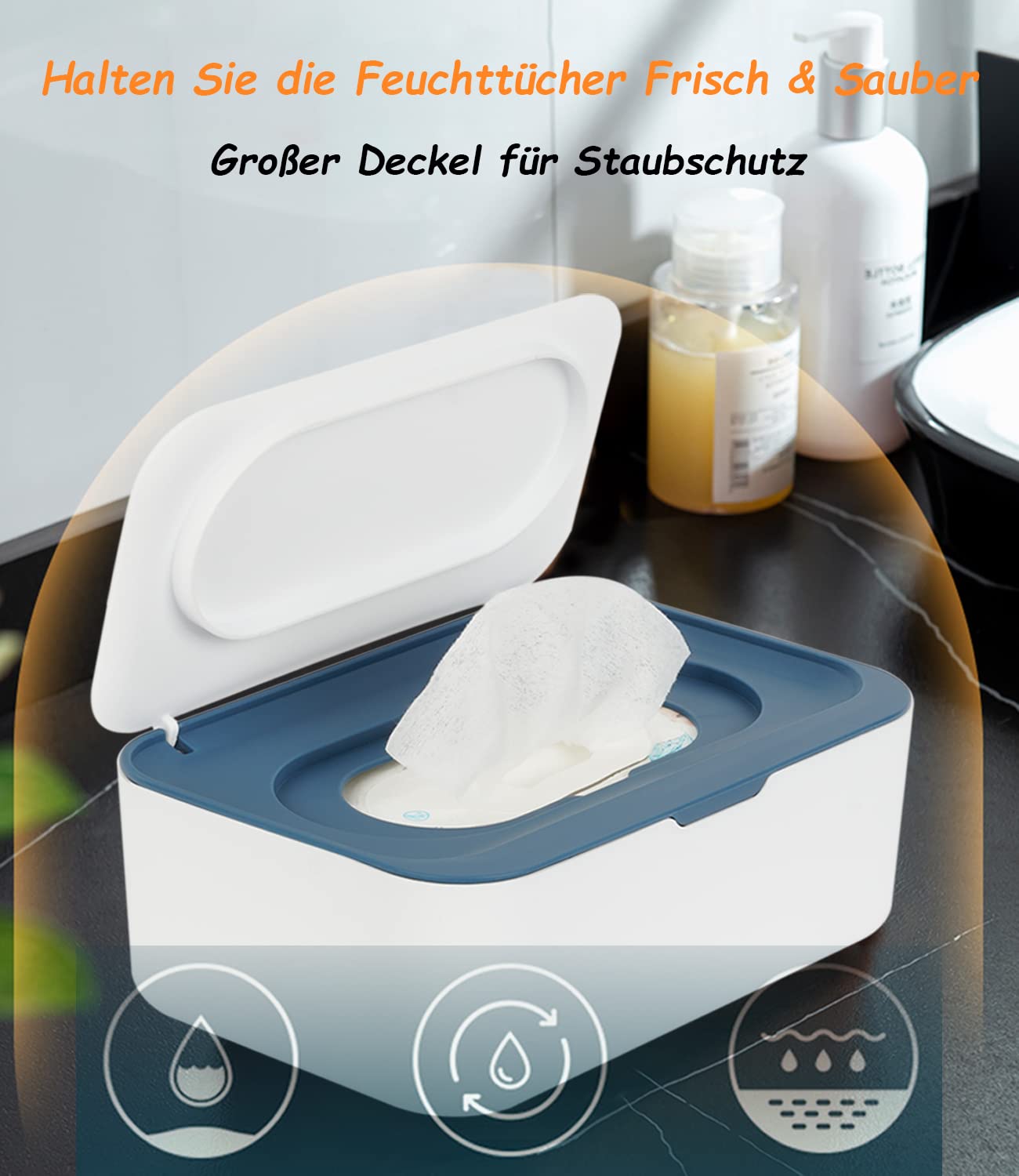 Detalle 2 de Seposeve Feuchttuchspender für Baby & Erwachsene – Nachfüllbox 💧