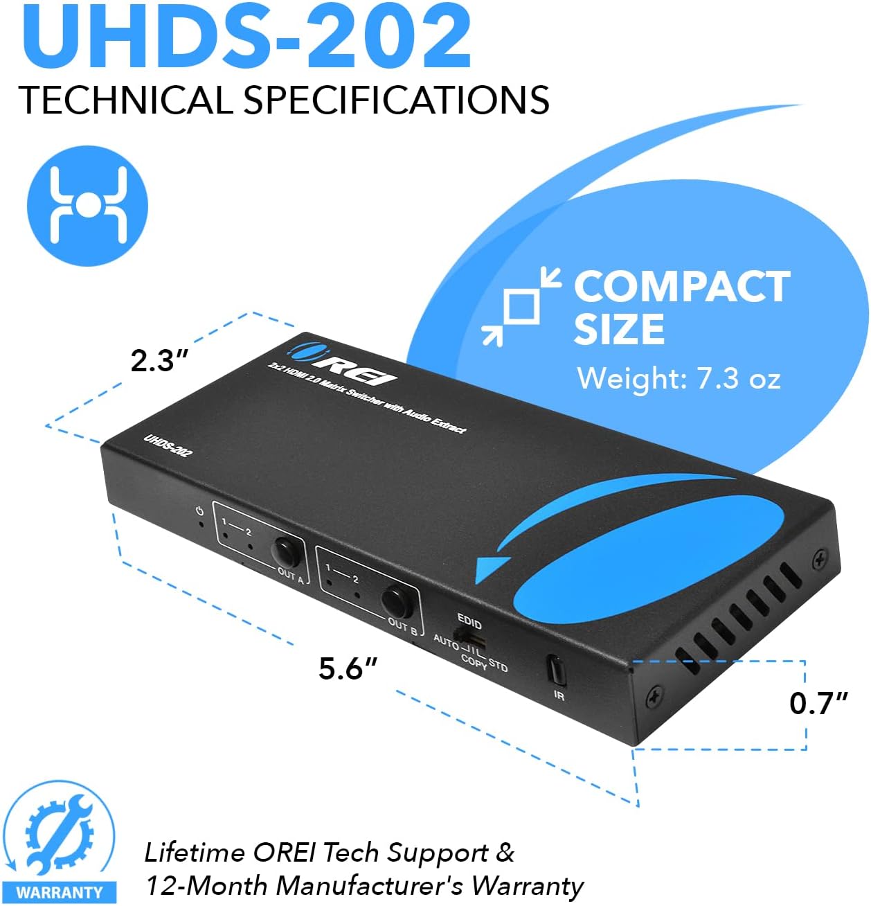 Thumbnail 4 de OREI 4K HDMI Matrix Switch 2x2 (UHDS-202) review
