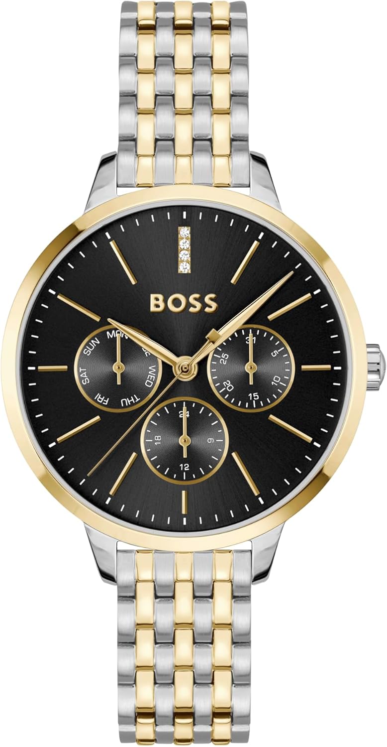 Thumbnail 6 de BOSS Multi Zifferblatt Quarz Uhr für Damen Kollektion Symphony (Edelstahl- oder Lederarmband)