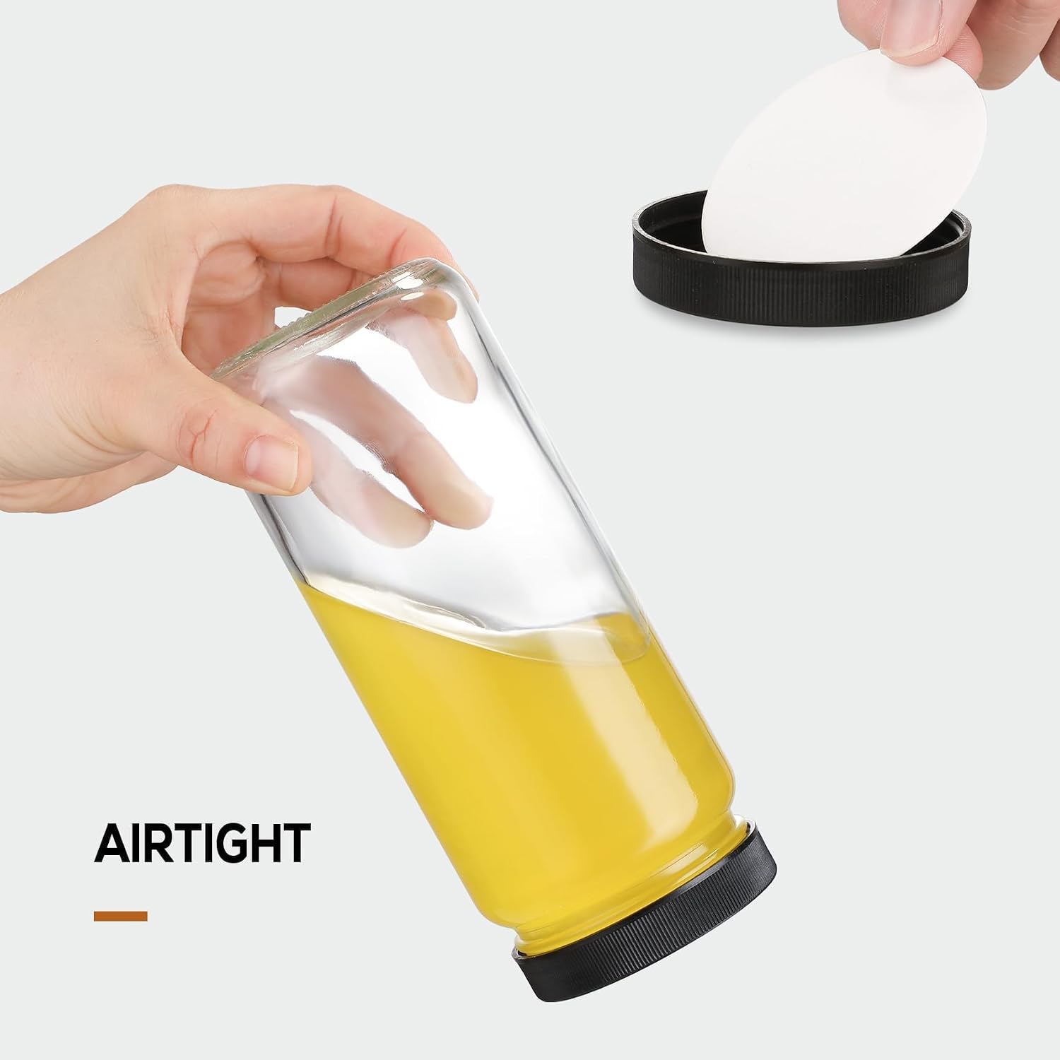 Detalle de 16 oz Glass Juice Bottles 12 Pack