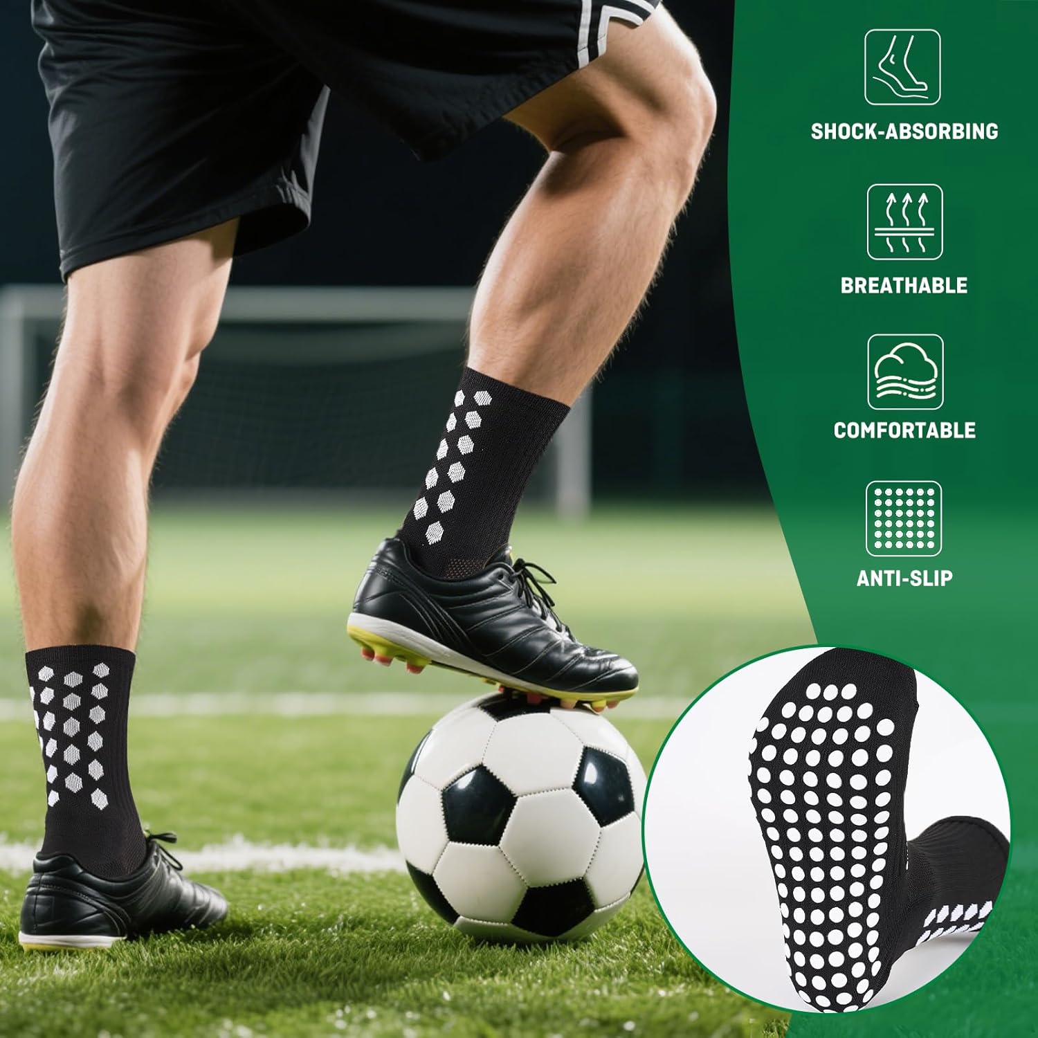 Thumbnail 2 de Niofind Football Grip Socks 3 Pairs