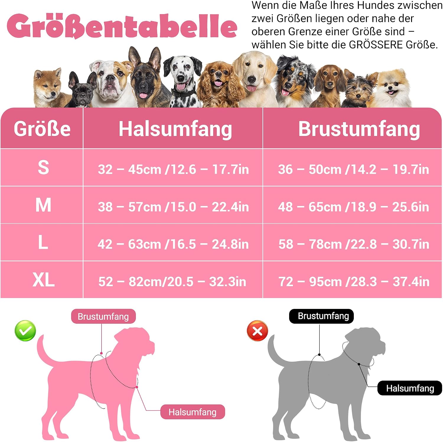 Thumbnail 1 de Funfox Hundegeschirr Mittelgroße Hunde – Anti Zug, verstellbar, reflektierende Streifen